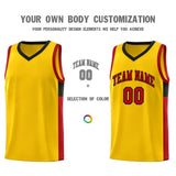 Custom Side Two-Tone Classic Fashion Sports Uniform Basketball Jersey Stitched Your Team Logo and Number