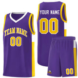 Custom Side Two-Tone Classic Fashion Sports Uniform Basketball Jersey Stitched Text Logo Number For All Ages