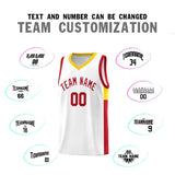 Custom Stitched Team Logo and Number Side Two-Tone Classic Sports Uniform Basketball Jersey For All Ages