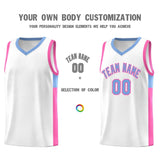 Custom Side Two-Tone Classic Sports Uniform Basketball Jersey Embroideried Your Team Logo
