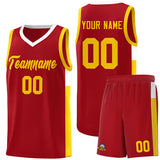 Custom For All Ages Side Two-Tone Classic Sports Uniform Basketball Jersey Embroideried Your Team Logo
