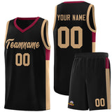 Custom Side Two-Tone Classic Fashion Sports Uniform Basketball Jersey Embroideried Your Team Logo