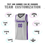 Custom For Adult Side Two-Tone Classic Fashion Sports Uniform Basketball Jersey Embroideried Your Team Logo