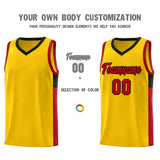 Custom Side Two-Tone Classic Fashion Sports Uniform Basketball Jersey Embroideried Your Team Logo