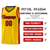 Custom Side Two-Tone Classic Fashion Sports Uniform Basketball Jersey Embroideried Your Team Logo