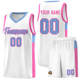Custom Side Two-Tone Classic Fashion Sports Uniform Basketball Jersey Embroideried Your Team Logo