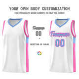 Custom Side Two-Tone Classic Fashion Sports Uniform Basketball Jersey Embroideried Your Team Logo