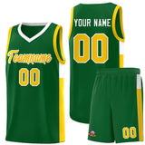 Custom Side Two-Tone Classic Fashion Sports Uniform Basketball Jersey Embroideried Your Team Logo