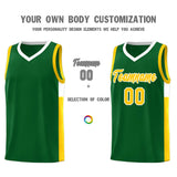 Custom Side Two-Tone Classic Fashion Sports Uniform Basketball Jersey Embroideried Your Team Logo