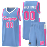 Custom Side Two-Tone Classic Fashion Sports Uniform Basketball Jersey Embroideried Your Team Logo