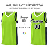 Custom Side Two-Tone Classic Fashion Sports Uniform Basketball Jersey Embroideried Your Team Logo