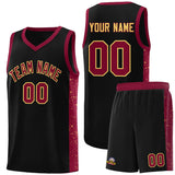 Custom Side Splash Sports Uniform Basketball Jersey Embroideried Your Team Logo For Unisex