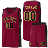 Custom Side Splash Sports Uniform Basketball Jersey Embroideried Your Team Logo For Unisex