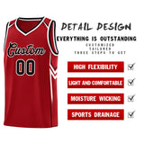 Custom Red Arrow Graffiti Pattern Sports Uniform Basketball Jersey