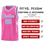 Custom Pink Arrow Graffiti Pattern Sports Uniform Basketball Jersey