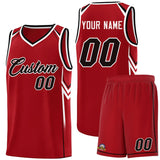 Custom Red Arrow Graffiti Pattern Sports Uniform Basketball Jersey
