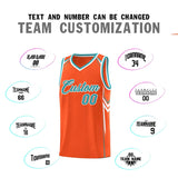 Custom Orange Arrow Graffiti Pattern Sports Uniform Basketball Jersey