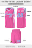 Custom Pink Arrow Graffiti Pattern Sports Uniform Basketball Jersey