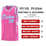 Custom Pink Arrow Graffiti Pattern Sports Uniform Basketball Jersey
