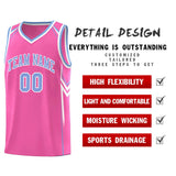 Custom Pink Arrow Graffiti Pattern Sports Uniform Basketball Jersey