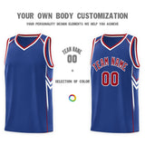Custom Royal Arrow Graffiti Pattern Sports Uniform Basketball Jersey