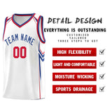 Custom White Arrow Graffiti Pattern Sports Uniform Basketball Jersey