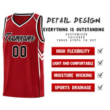 Custom Red Arrow Graffiti Pattern Sports Uniform Basketball Jersey