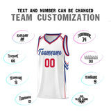 Custom White Arrow Graffiti Pattern Sports Uniform Basketball Jersey