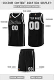 Custom Stitched Team Logo And Number Side Two Bars Sports Uniform Basketball Jersey For All Ages