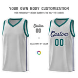 Custom Stitched Team Logo And Number Side Two Bars Sports Uniform Basketball Jersey For All Ages
