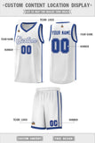 Custom Stitched Team Logo And Number Side Two Bars Sports Uniform Basketball Jersey For All Ages