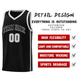 Custom Stitched Team Logo And Number Side Two Bars Fashion Sports Uniform Basketball Jersey For All Ages