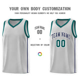 Custom Stitched Team Logo And Number Side Two Bars Fashion Sports Uniform Basketball Jersey For All Ages