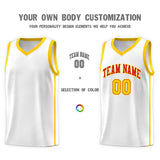 Custom Stitched Team Logo And Number Side Two Bars Fashion Sports Uniform Basketball Jersey For All Ages