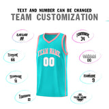 Custom Stitched Team Logo And Number Side Two Bars Fashion Sports Uniform Basketball Jersey For All Ages