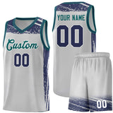 Custom Tank Top Graffiti Pattern Sports Uniform Basketball Jersey For Youth