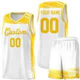 Custom Tank Top Graffiti Pattern Sports Uniform Basketball Jersey For Unisex