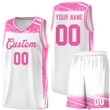 Custom Tank Top Graffiti Pattern Sports Uniform Basketball Jersey For Adult