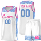 Custom Tank Top Graffiti Pattern Sports Uniform Basketball Jersey For Unisex