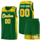 Custom Tank Top Graffiti Pattern Sports Uniform Basketball Jersey For Youth