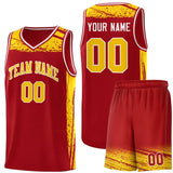 Custom Individualized Graffiti Pattern Sports Uniform Basketball Jersey For Adult