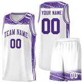Custom Individualized Graffiti Pattern Sports Uniform Basketball Jersey For Youth