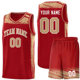 Custom Graffiti Pattern Fashion Sports Uniform Basketball Jersey Add Team Logo Number