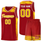 Custom Personalized Graffiti Pattern Sports Uniform Basketball Jersey Printed Logo Number