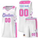 Custom Personalized Star Graffiti Pattern Sports Uniform Basketball Jersey For Adult