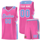 Custom Personalized Star Graffiti Pattern Sports Uniform Basketball Jersey For Unisex