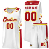 Custom Personalized Star Graffiti Pattern Sports Uniform Basketball Jersey For Unisex
