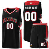 Custom Individualized Star Graffiti Pattern Sports Uniform Basketball Jersey Text Logo Number