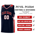 Custom Individualized Star Graffiti Pattern Sports Uniform Basketball Jersey Text Logo Number