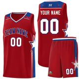 Custom Individualized Star Graffiti Pattern Sports Uniform Basketball Jersey Add Logo Number